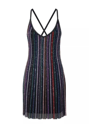 Missoni sequin-striped mini dress - Black