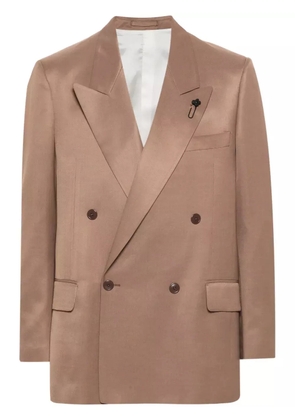 Lardini double-breasted blazer - Neutrals
