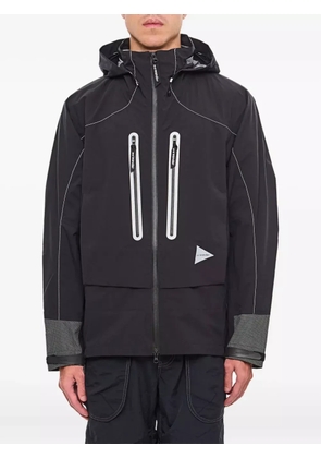and Wander shield-effect hooded jacket - Black