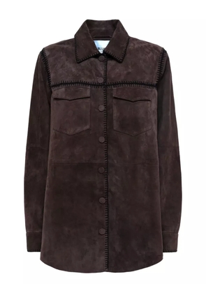 Blugirl crochet suede shirt - Brown