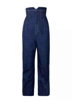Sportmax high-waisted seamed jeans - Blue