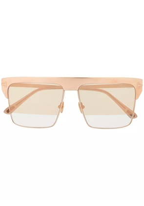 TOM FORD Eyewear square frame sunglasses - Gold
