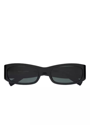 Saint Laurent Eyewear SL M152 logo-plaque rectangle sunglasses - Black