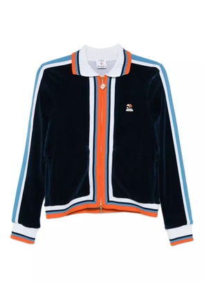 Casablanca Montagne striped velvet jacket - Blue