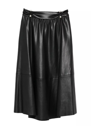 LIU JO button-detailed A-line skirt - Black