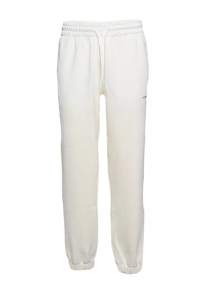 MSGM logo-embroidered track pants - White
