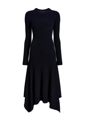 Proenza Schouler Didi striped asymmetric midi dress - Blue