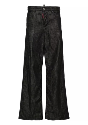 DSQUARED2 Traveller mid-rise wide-leg jeans - Black