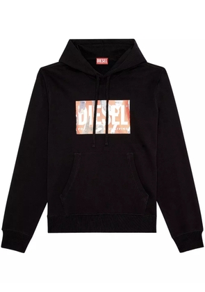 Diesel S-Ginn-Hood-L4 logo-print hoodie - Black