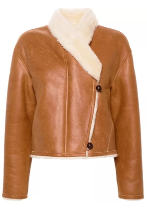 ISABEL MARANT Eriana reversible leather jacket - Brown