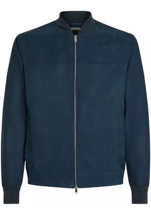 Zegna Secondskin bomber jacket - Blue
