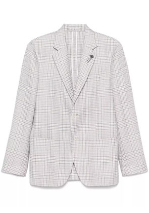 Lardini checked blazer - Neutrals
