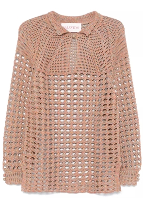 Valentino Garavani crochet sweater - Orange