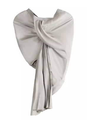 Rick Owens draped twisted skirt - Grey