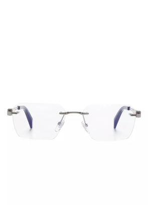 Chopard Eyewear logo-plaque frameless glasses - Silver