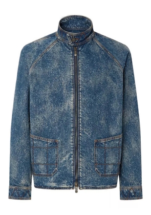Ferrari zip-fastening denim jacket - Blue