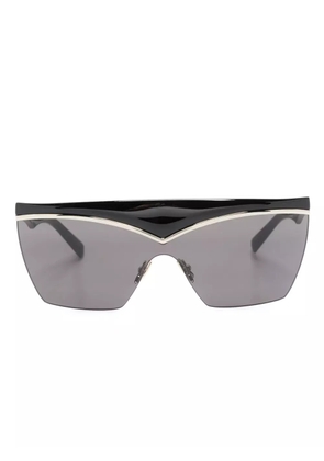 Saint Laurent Eyewear SL 614 Mask shield-frame sunglasses - Black