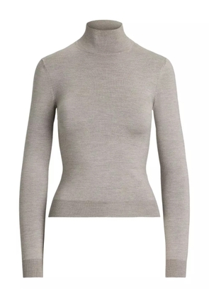Ralph Lauren Collection silk long-sleeve top - Grey