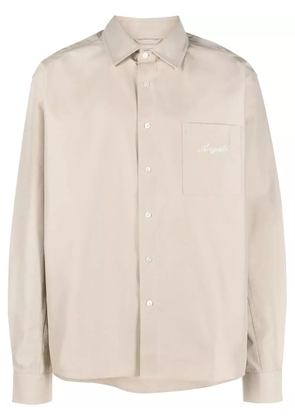 Axel Arigato Flow logo-embroidered shirt - Neutrals