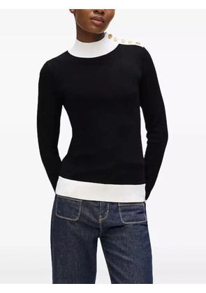Karl Lagerfeld button-detail sweater - Black