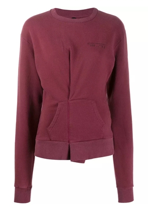 UNRAVEL PROJECT folded detail sweatshirt - Red