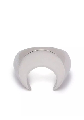 Marine Serre crescent-moon polished ring - Silver