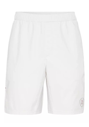 Brunello Cucinelli elastic-waist panelled shorts - White