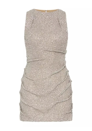 Rachel Gilbert Charlotte sequin-embellished mini dress - Silver