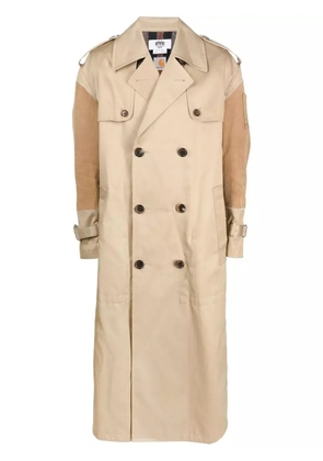 Junya Watanabe MAN x Carharrt panelled trench coat - Neutrals