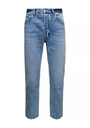 ICON DENIM logo-patch jeans - Blue