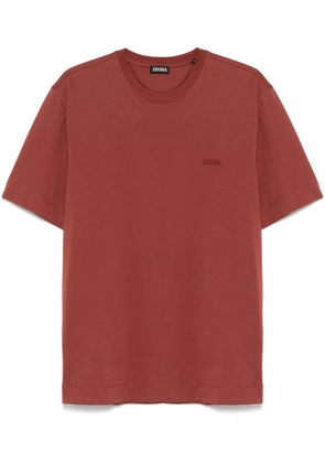 Zegna logo-embroidered T-shirt