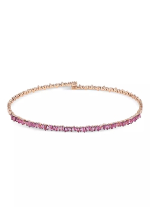 Suzanne Kalan 18K rose gold pink sapphire choker