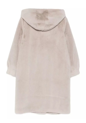 Marella Calotta hooded faux-fur coat - Neutrals