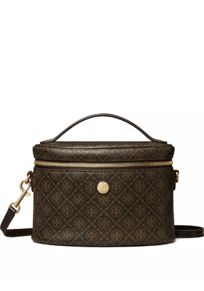 Tory Burch monogram coated vanity mini bag - Brown