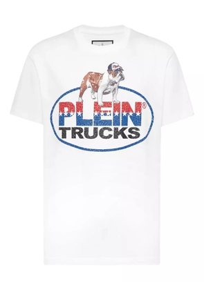 Philipp Plein bulldog-emblem T-shirt - White