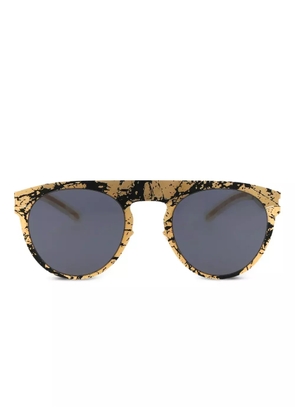 Mykita x Maison Margiela pilot-frame sunglasses - Gold