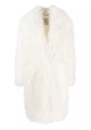 BECAGLI Mohair mid-length coat - Neutrals