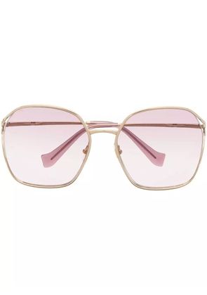 Miu Miu Eyewear oversize square-frame sunglasses - Gold