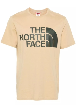 The North Face logo-print cotton T-shirt - Brown
