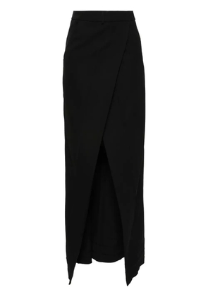 Balenciaga wool midi skirt - Black