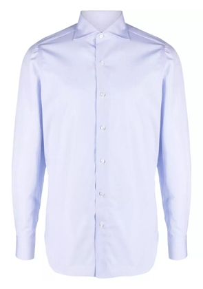 Finamore 1925 Napoli long-sleeve cotton shirt - Blue