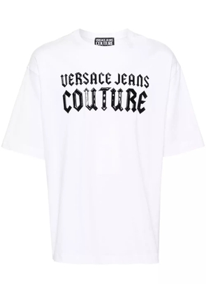Versace Jeans Couture logo-embossed cotton T-shirt - White
