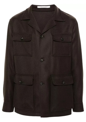 Tagliatore Tempest button-down shirt jacket - Brown