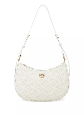PINKO monogram-pattern shoulder bag - White