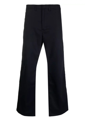 Wales Bonner studded cotton bootcut trousers - Blue