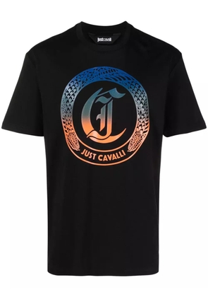 Just Cavalli logo-print cotton T-shirt - Black