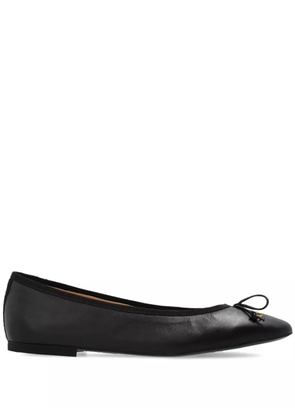 Odissì leather ballet flats - Black