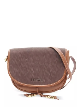 Loewe Pre-Owned Velasquez twist leather shoulder bag - Brown