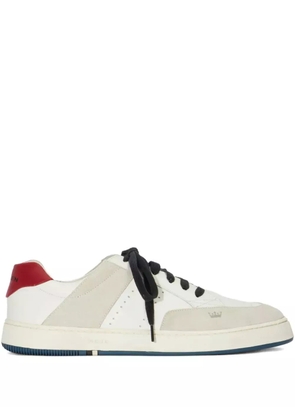 Osklen leather panelled sneakers - White