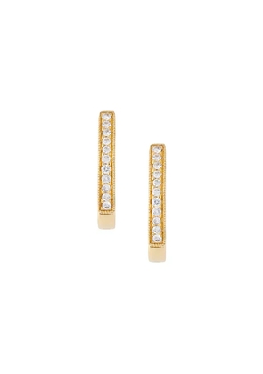 Wouters & Hendrix Gold diamond hoop earrings - Metallic